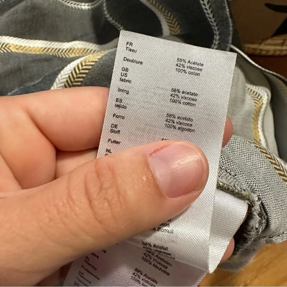 Maje  Pandora Embroidered Striped Jumpsuit - Image 10