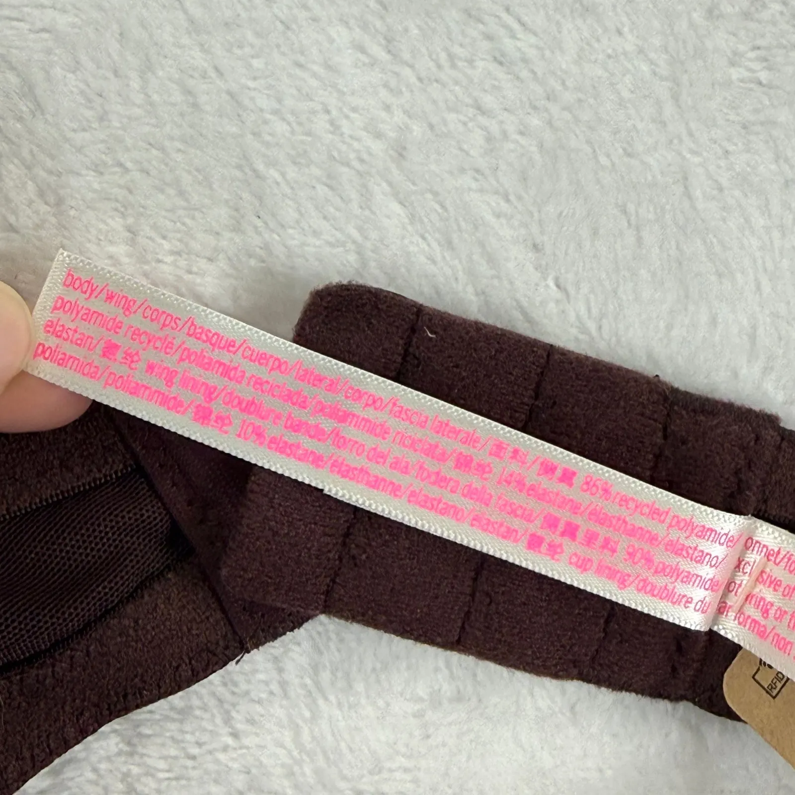 PINK Victoria's Secret Wear Everywhere Push Up Bra Deep Plum Size 42C Brown - Image 5