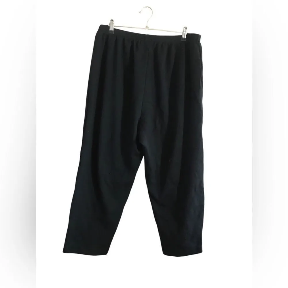 Alfred Dunner Black Athletic Sweats Size 38 - Image 6