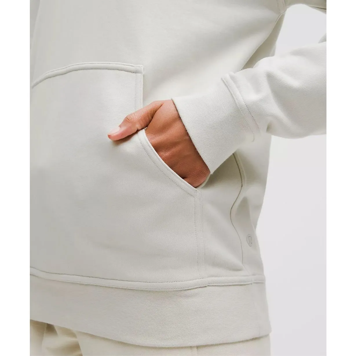 Lululemon All Yours Hoodie French Terry In Vapor Size 6 - Image 3