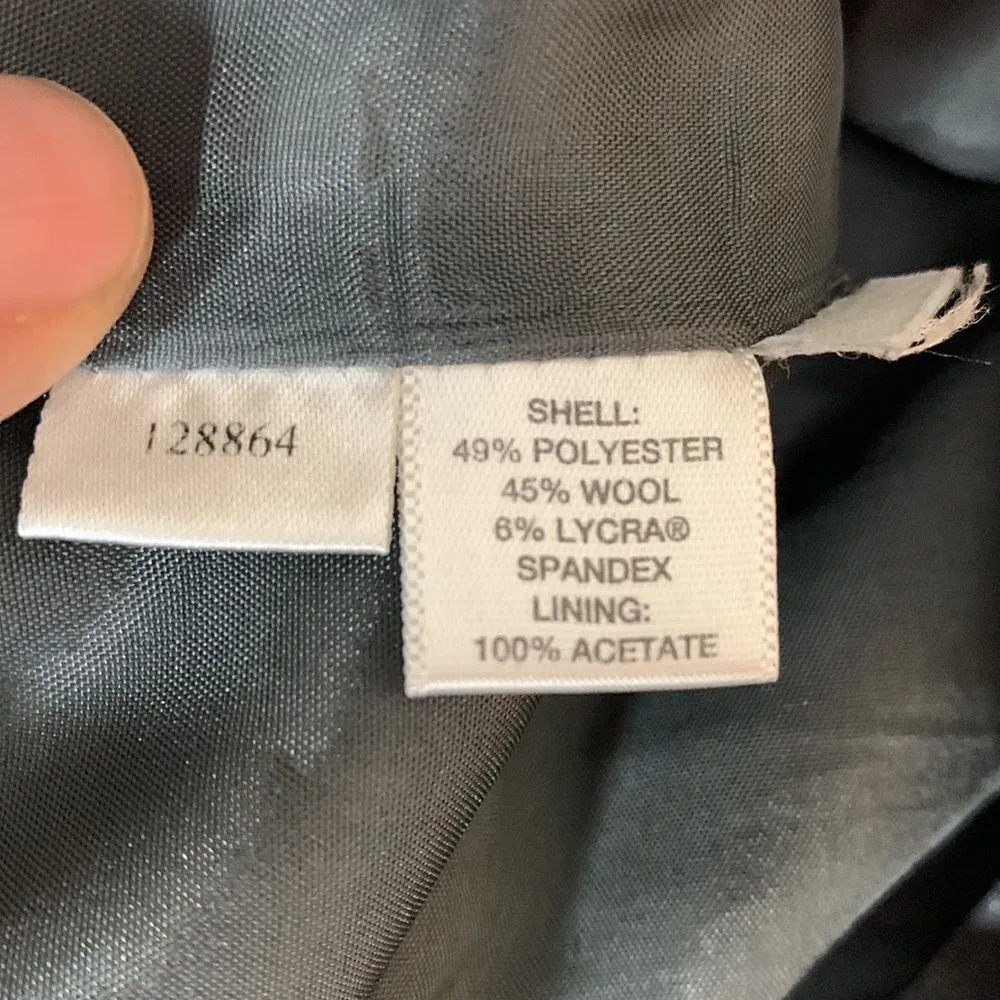 Ann Taylor LOFT Petites Gray Wool Blend Lined Dress Pants Size 2P - Image 5