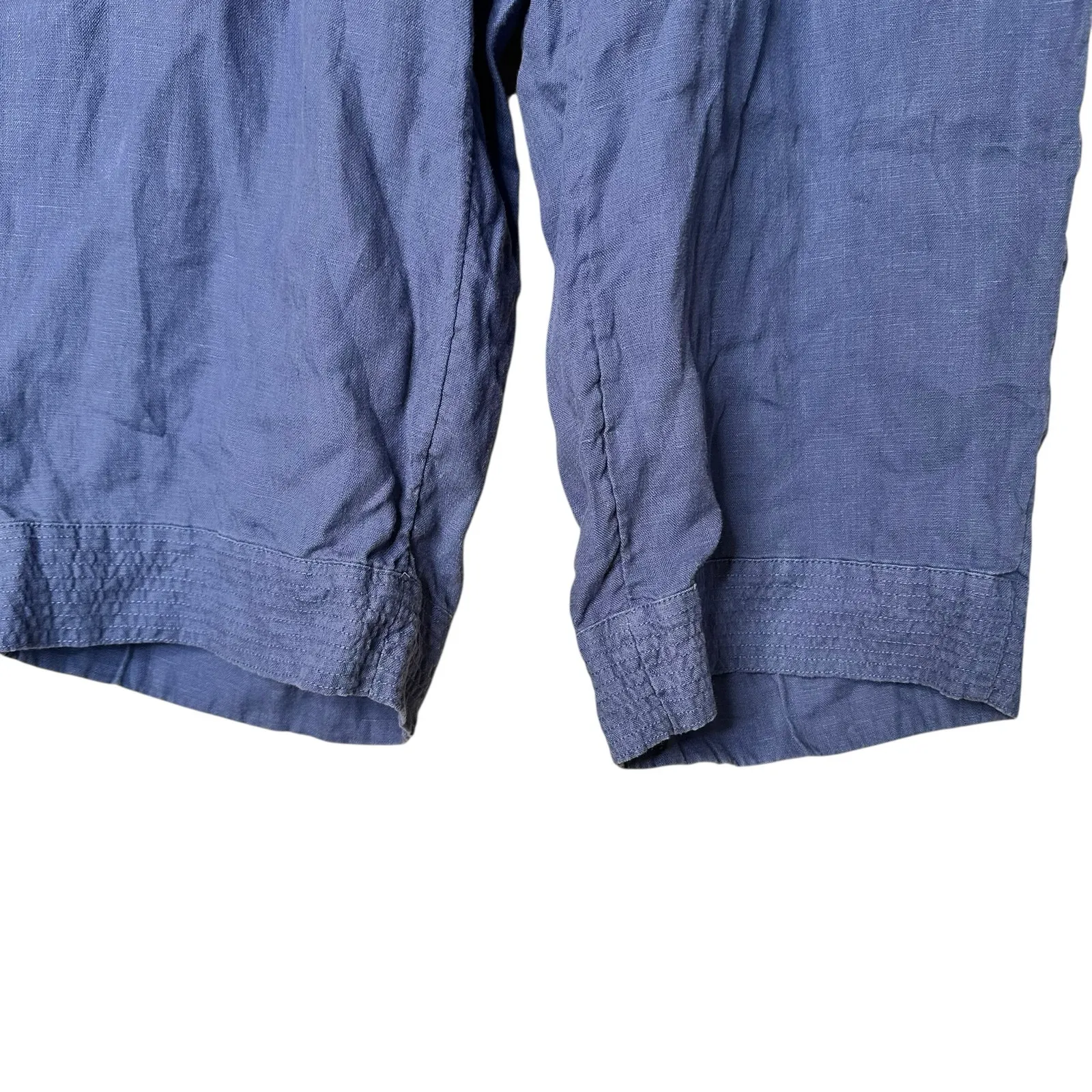 J.Jill Pure Jill 100% Linen Blue Crop Casual Pants Sz 2X Classic Boho Lagenlook - Image 7