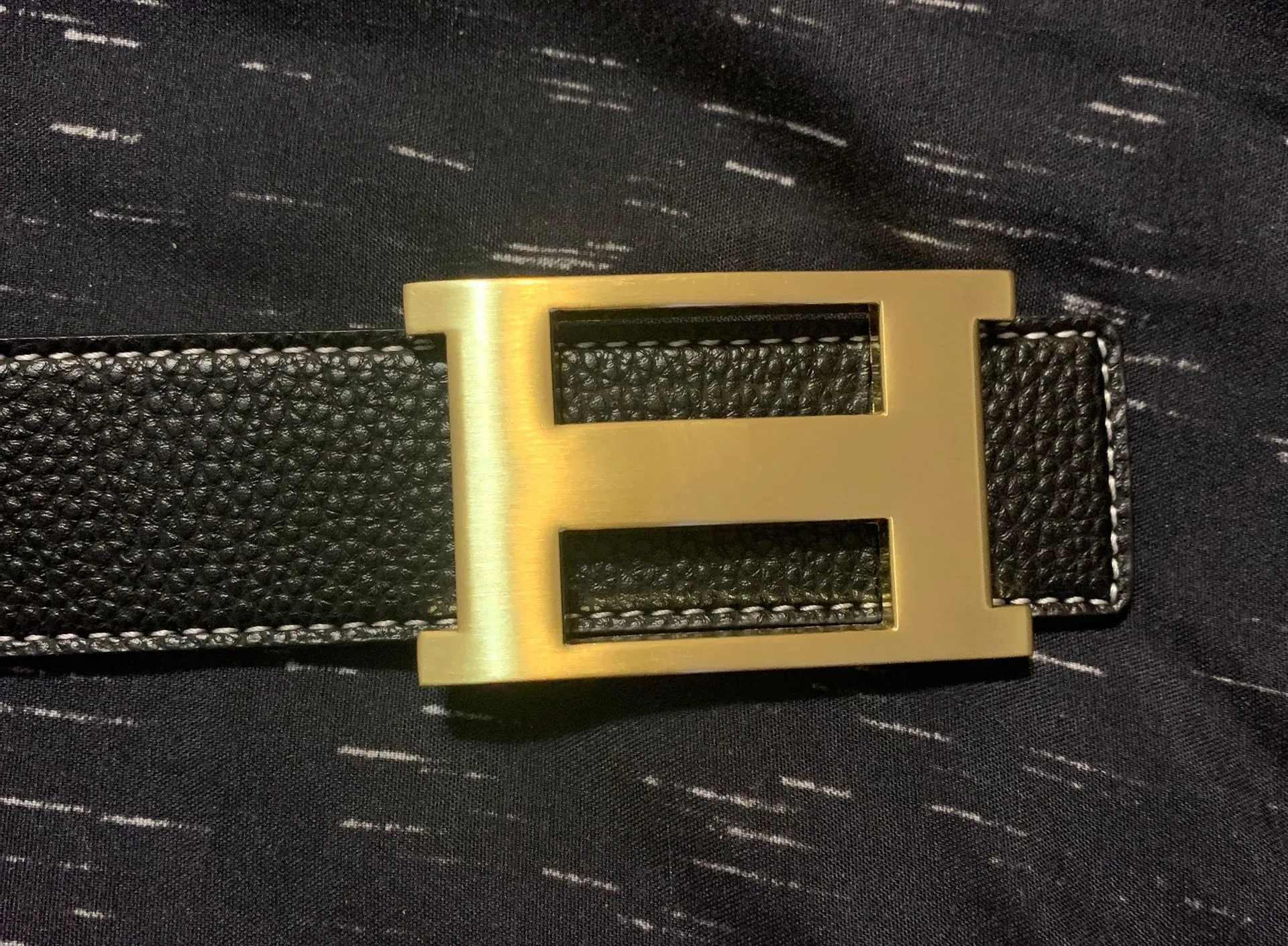 H Design Belt Black - Image 2