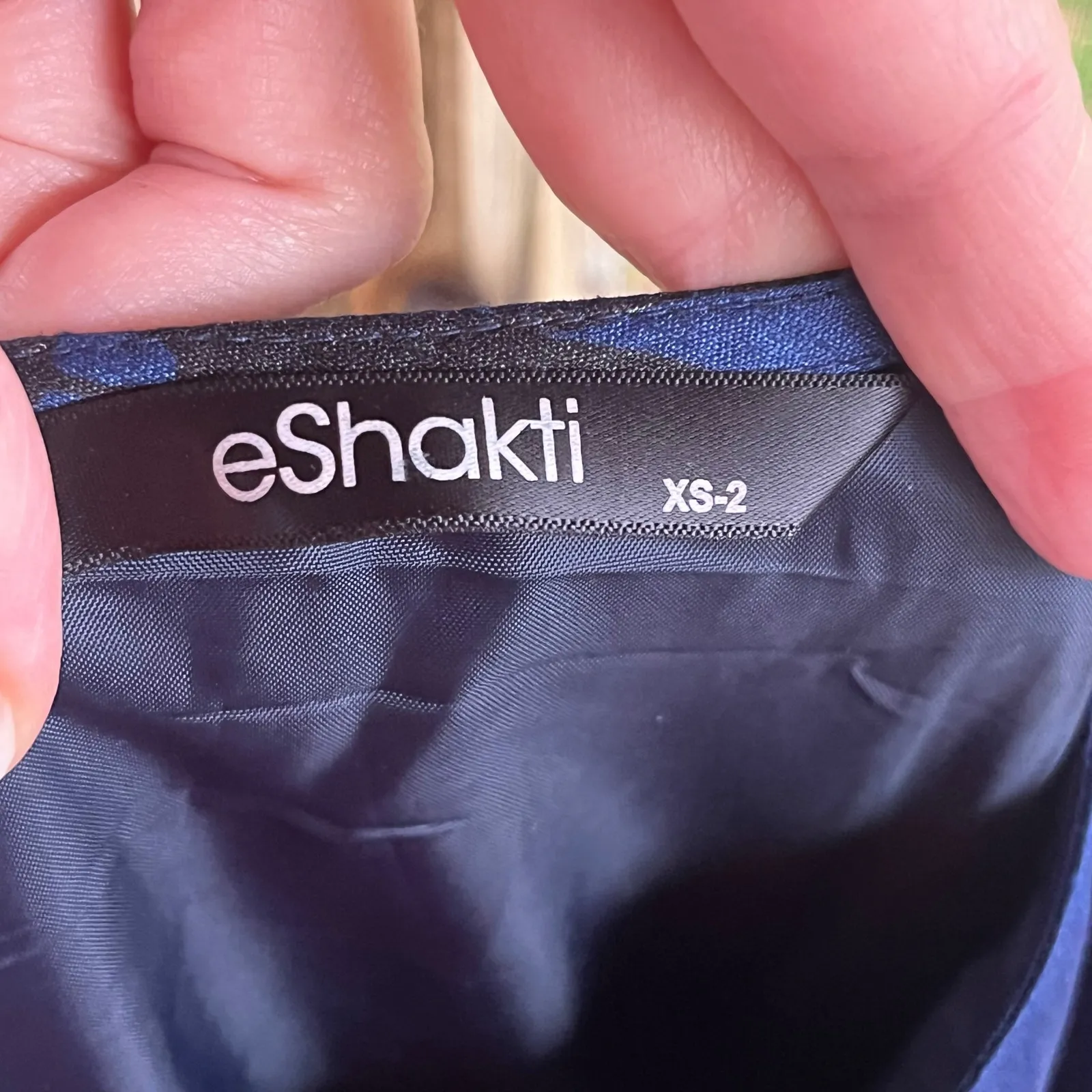 Eshakti Women's Blue Satin Bird Print Fit & Flare Midi Dress Size XS-2 - Image 10