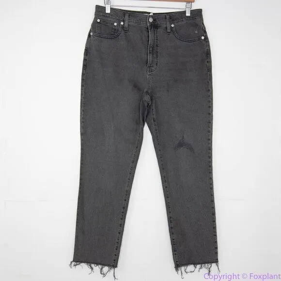 Madewell Perfect Vintage Jean in Cosner Wash: Knee-Rip Edition,‎ women's size 30 - Image 3
