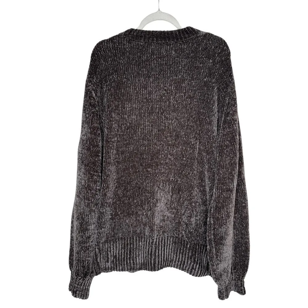 White Label Long Sleeve Chenille Sweater Olive Size XL Pullover New - Image 8