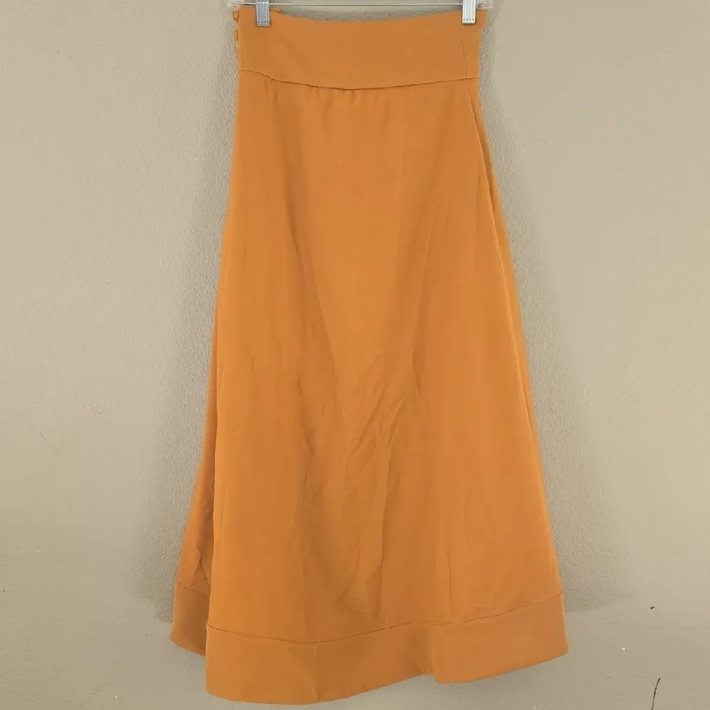 TETI GIO Chic Maxi Skirt in mustard Orange Size 36 - Image 5