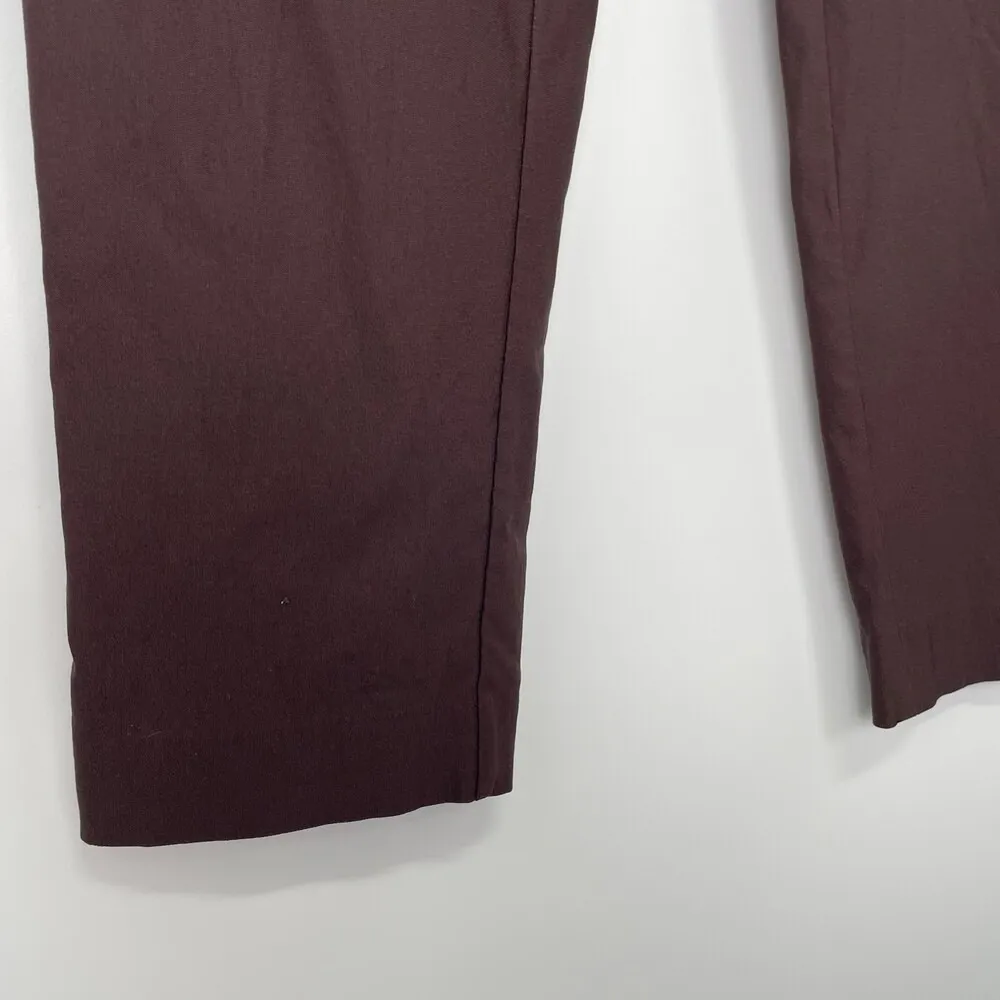 Nanette‎ Lepore Womens Brown Straight Leg Mid-Rise Officecore Dress Pants 4 - Image 8