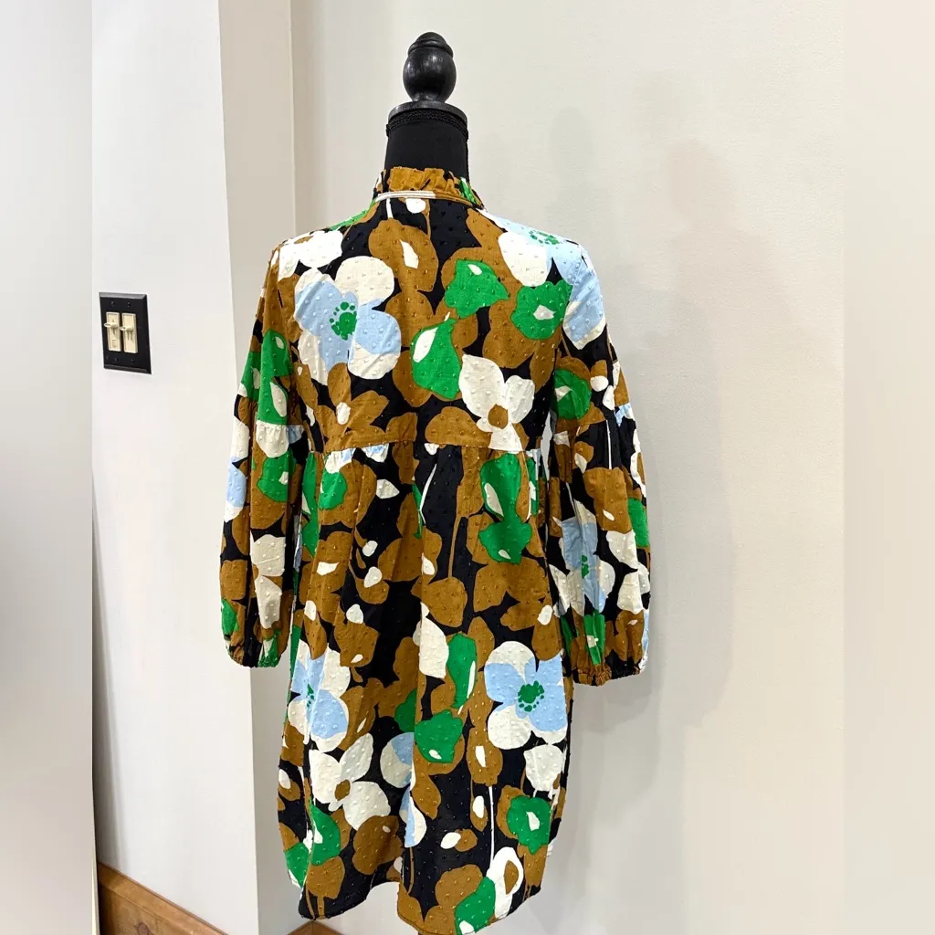 Who What Wear floral print mini dress cotton boho chic S - Image 3