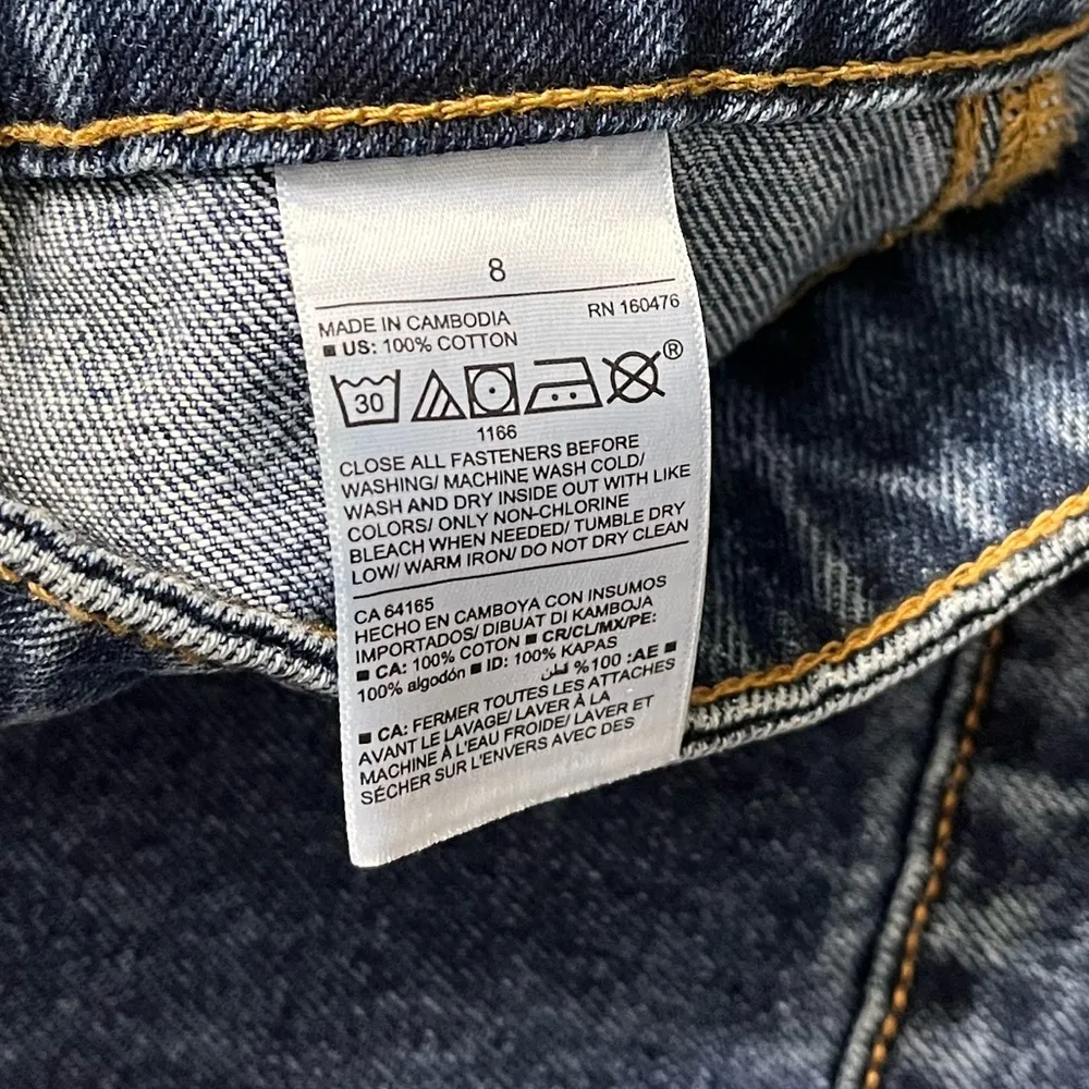 Old Navy Denim Skirt Button Front Midi Jean 8 - Image 4