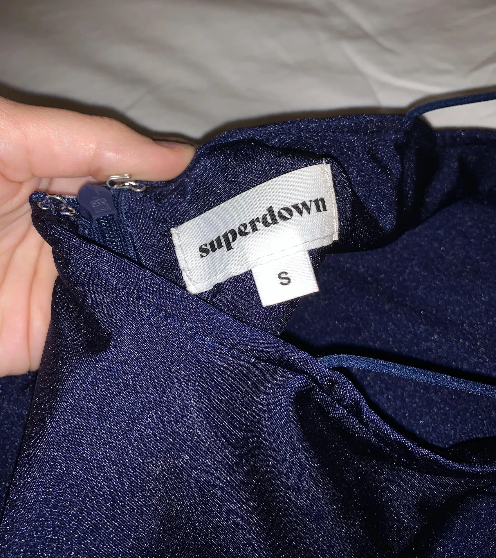 superdown Revolve Navy Blue Mini Dress - Image 5