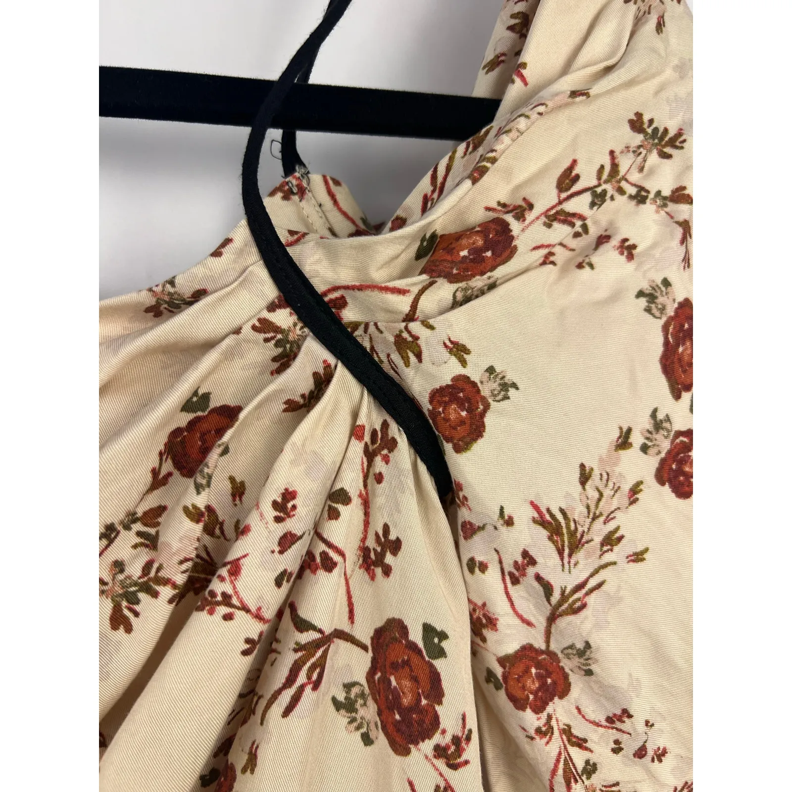 Lovers + Friends, Cindy Mini Floral Dress, Cream, Lyocell, Cottagecore Boho Fall - Image 14