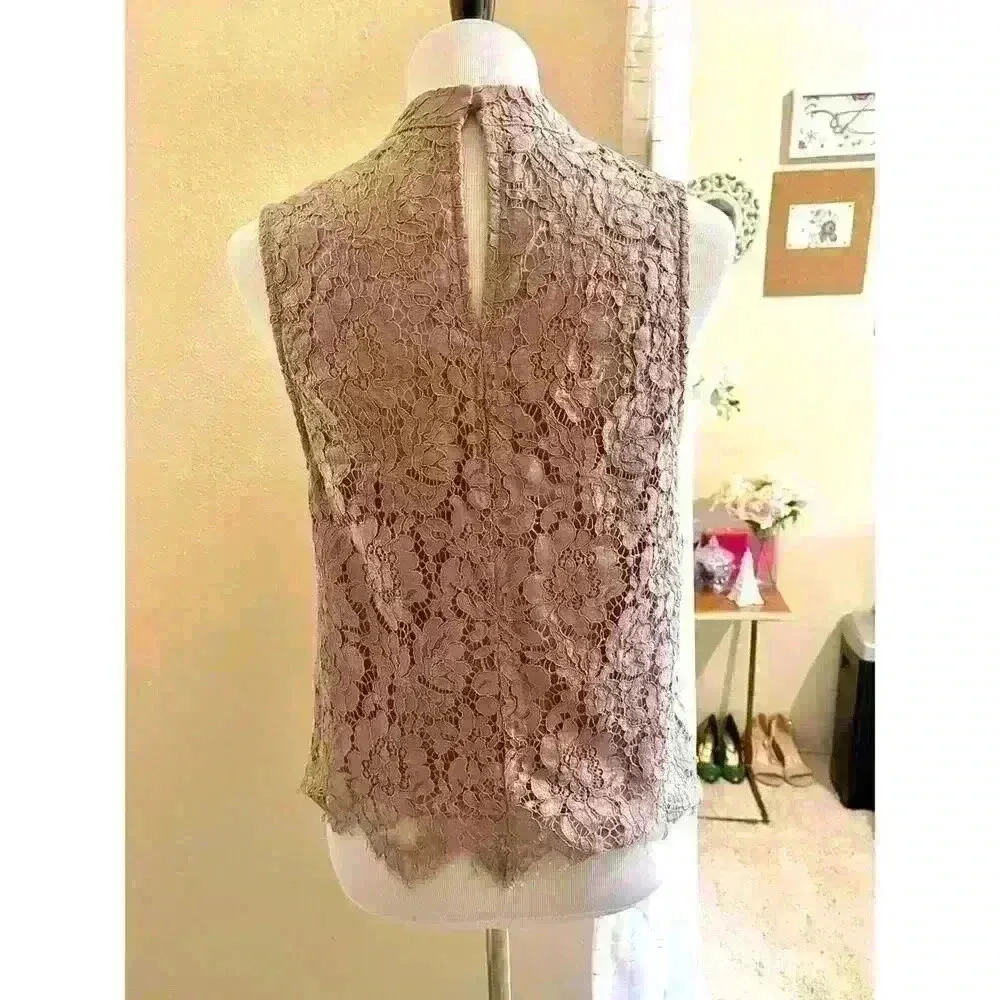 Miss Chievous Floral Lace Sleeveless Top - Image 4