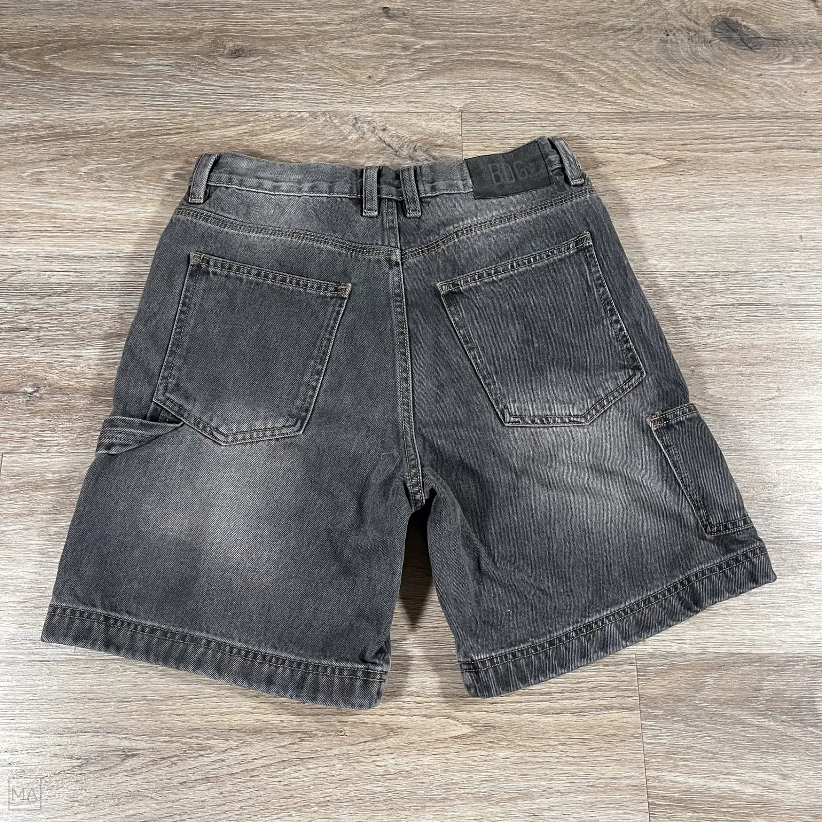 BDG Women's Shorts Jorts Denim Casual Carpenter Summer Streetwear 28 Gray - Image 8