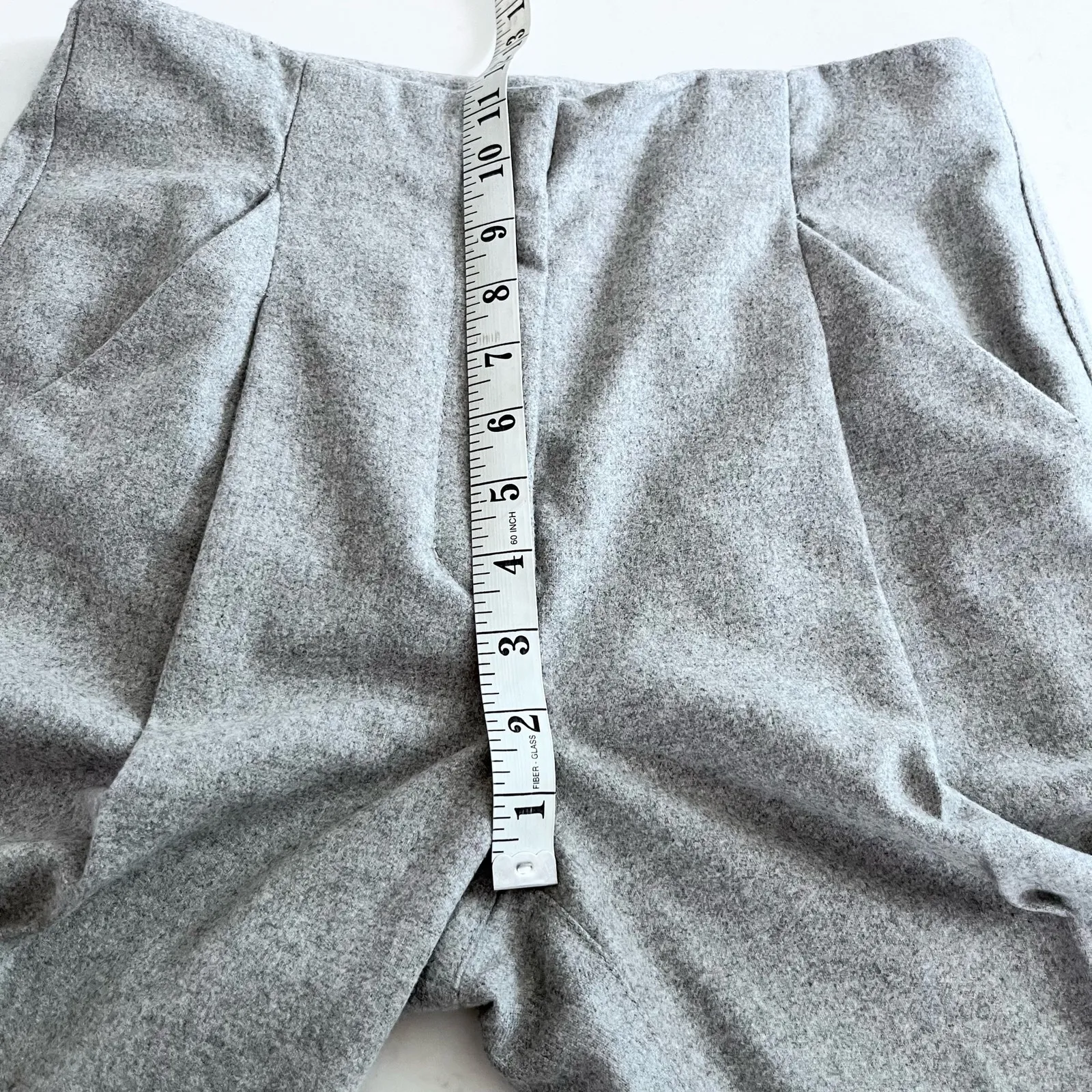 WILFRED Aritzia Chambery Wool Cashmere Blend Pleated Cropped Trouser Sz 4 Gray - Image 7