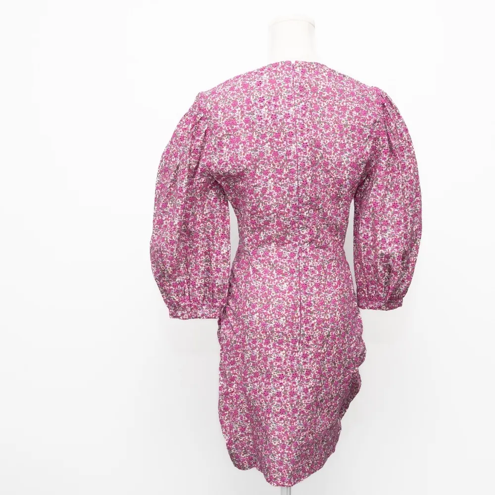 Maje Floral Embroidered Puff Sleeve Dress - Image 3