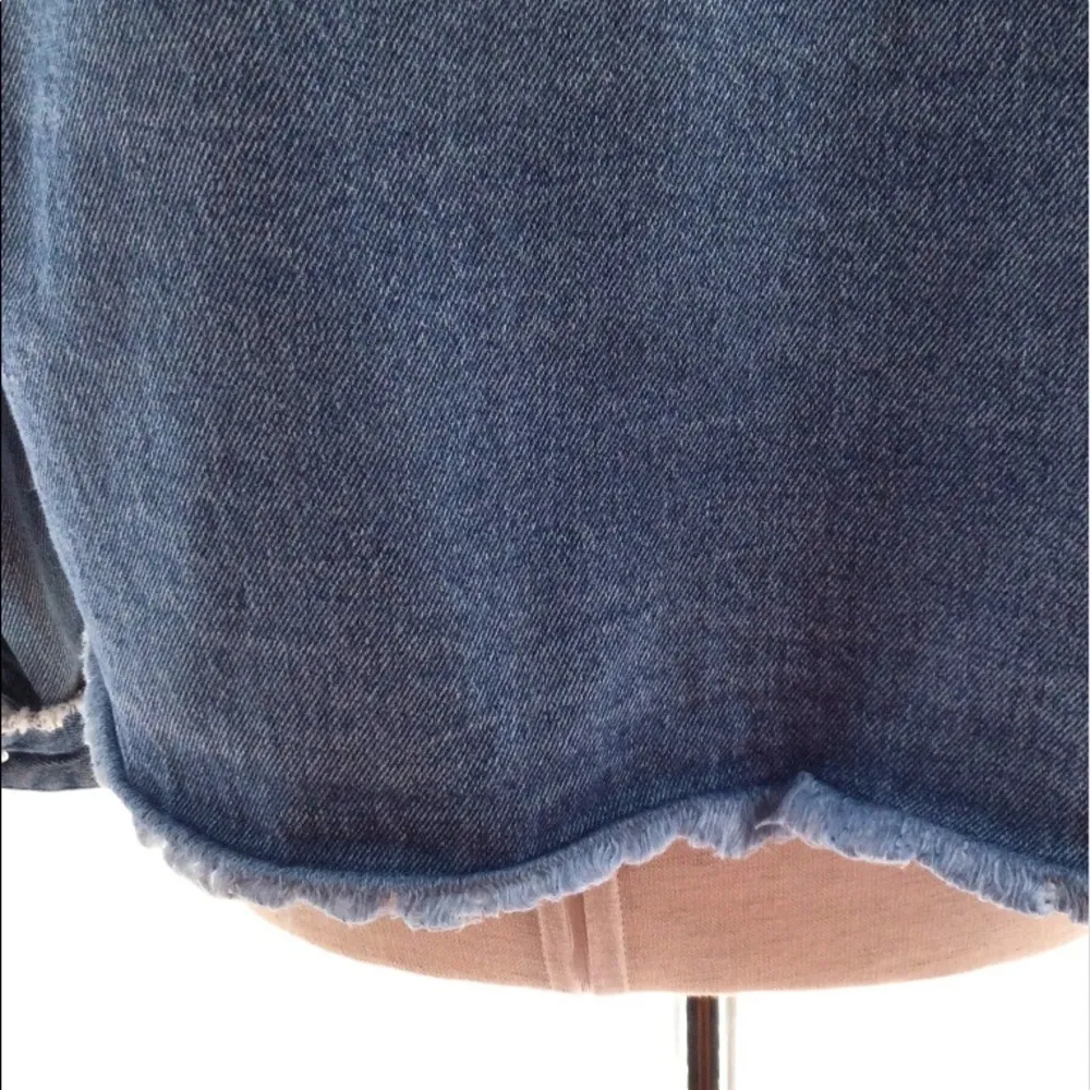 Love tree denim distressed cropped frayed jacket - Image 5