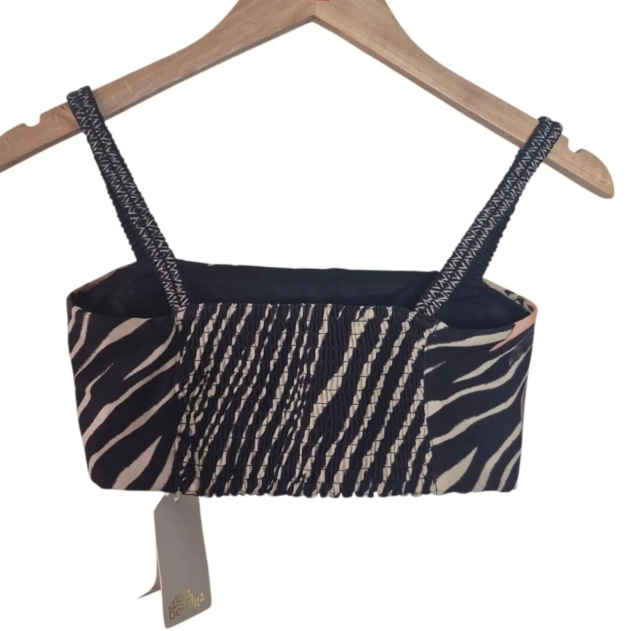 Agua Bendita Jambo Delilah Crop Top Black Brown NWT Size Small - Image 3