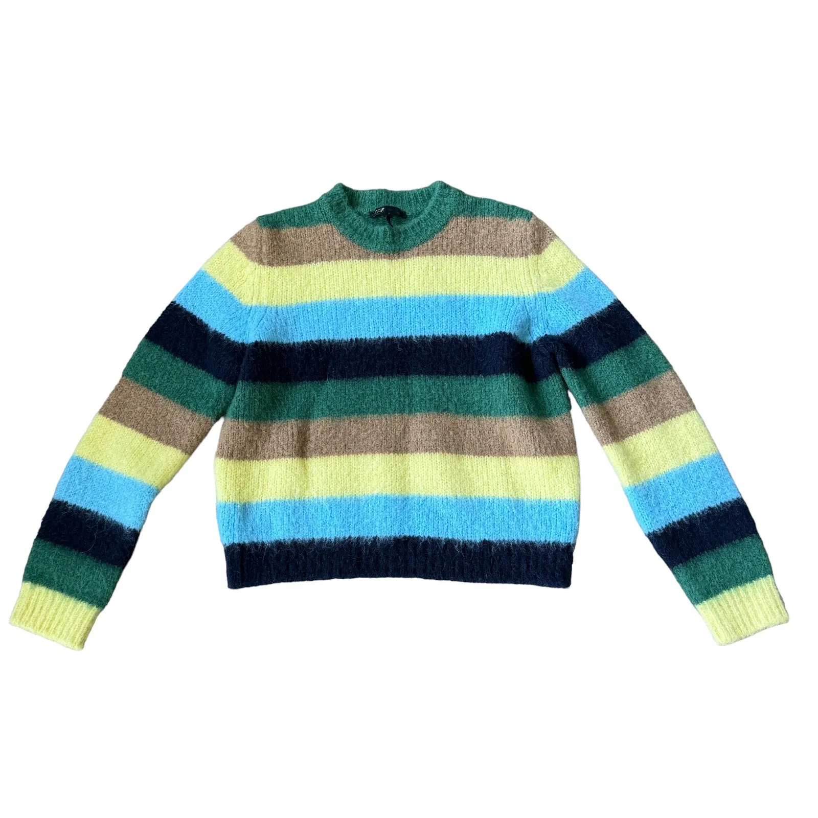 Maje Striped Mohair Sweater - Image 3