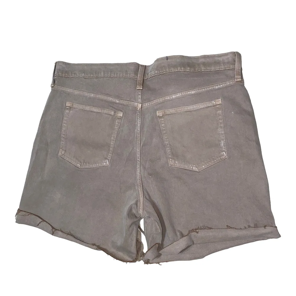 GAP Cheeky Midi Short High Rise Cuffed button fly Khaki jean shorts 35/20R NWTs - Image 93