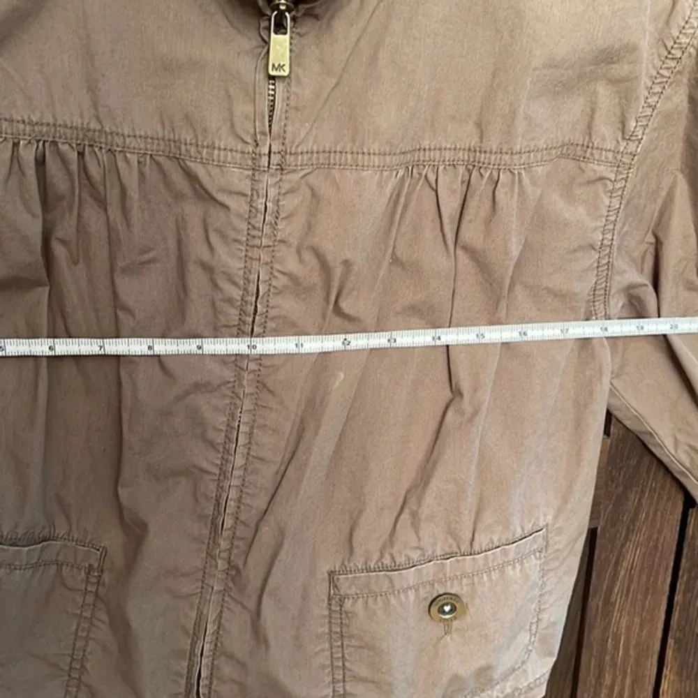 Michael Kors Cropped Olive Green Jacket - Image 10