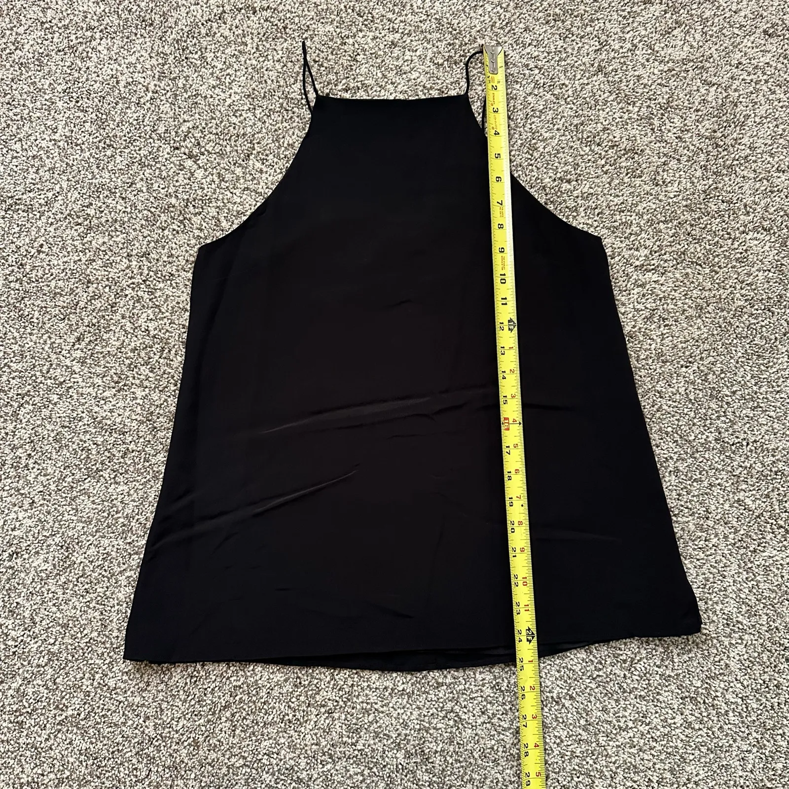 Cami NYC black silk lace back sleeveless tank top size M - Image 9