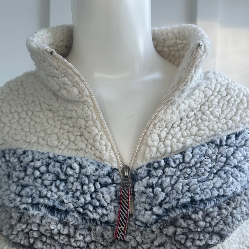 Weatherproof Cream and Gray Teddy Jacket - Image 2