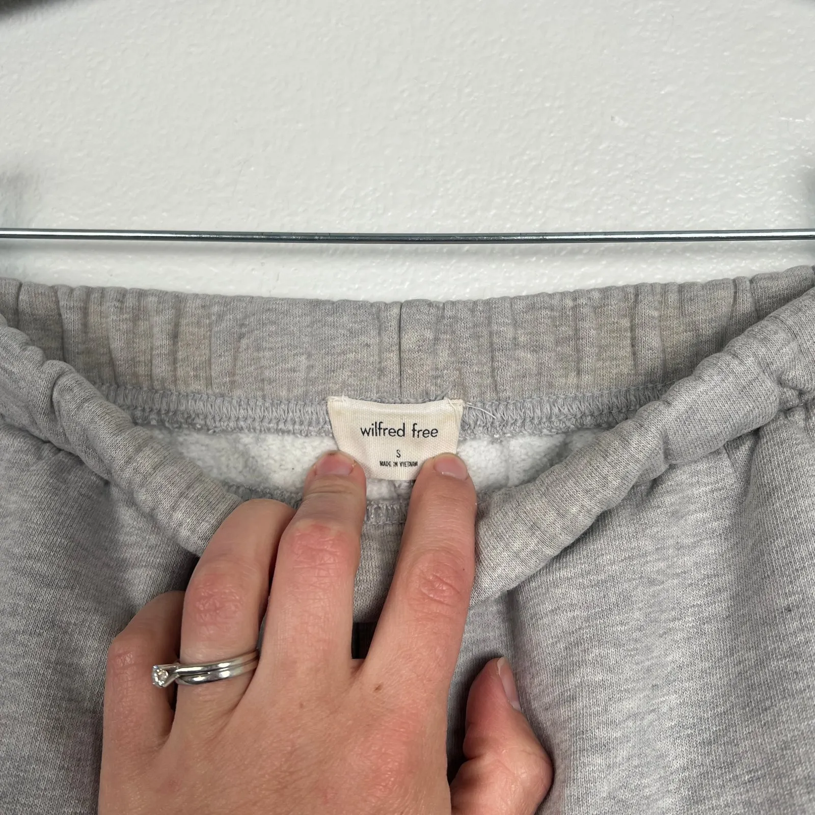 Wilfred Free‎ Women's Elastic Waist Sweat Pants Grey Sz S - Image 4