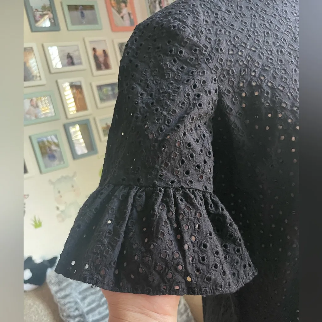 Madewell Eyelet Bell-Sleeve Shirt - Image 2