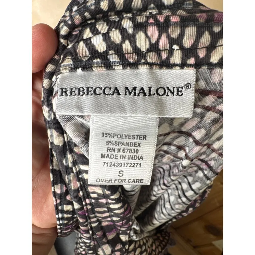 Women's Rebecca Malone Abstract Print Blouse – Size Small - Image 4