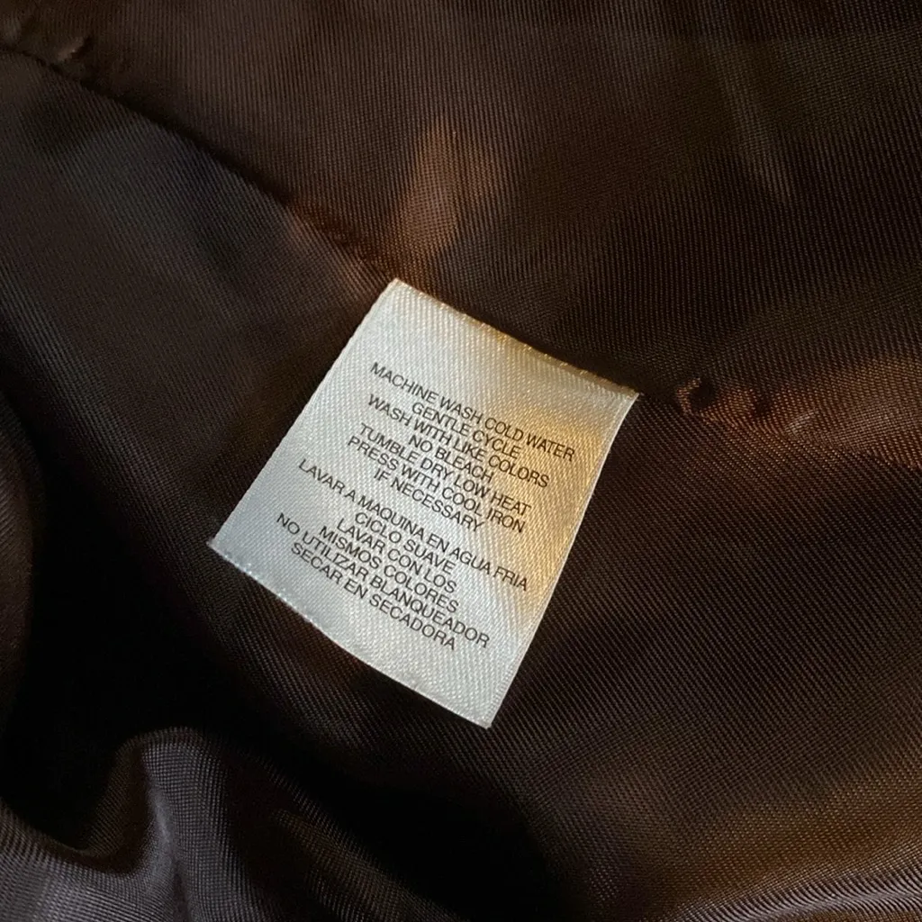 Jones New York Brown Academia Blazer 100% Cotton velour - Image 8