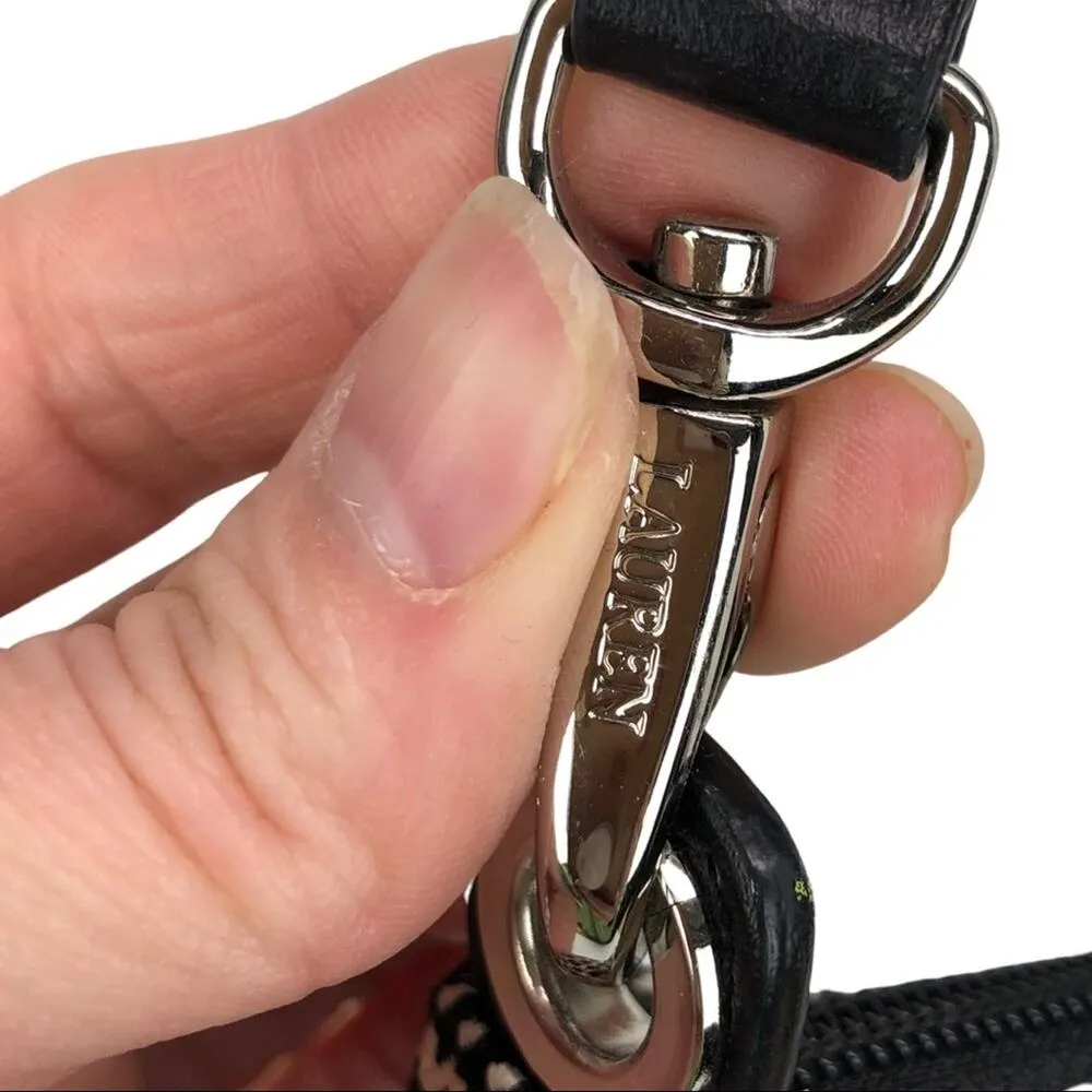 Ralph Lauren Monogram Houndstooth Canvas Mini Bag - Image 16