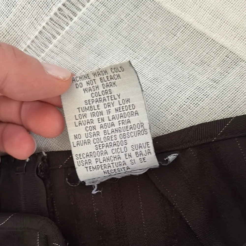 B. Smart  Y2k Black Pinstripe Pants - Image 4