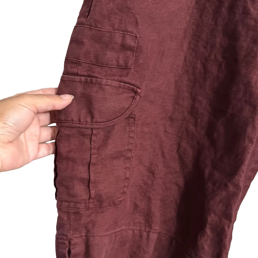 CAbi Dark Red Cargo Shorts - Image 4