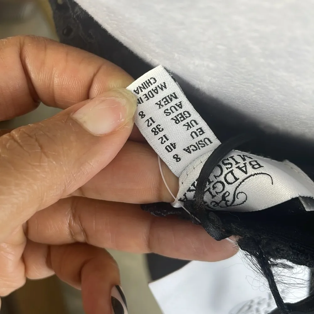 Badgley Mischka NWT  Black A-Line Midi Dress - Image 9