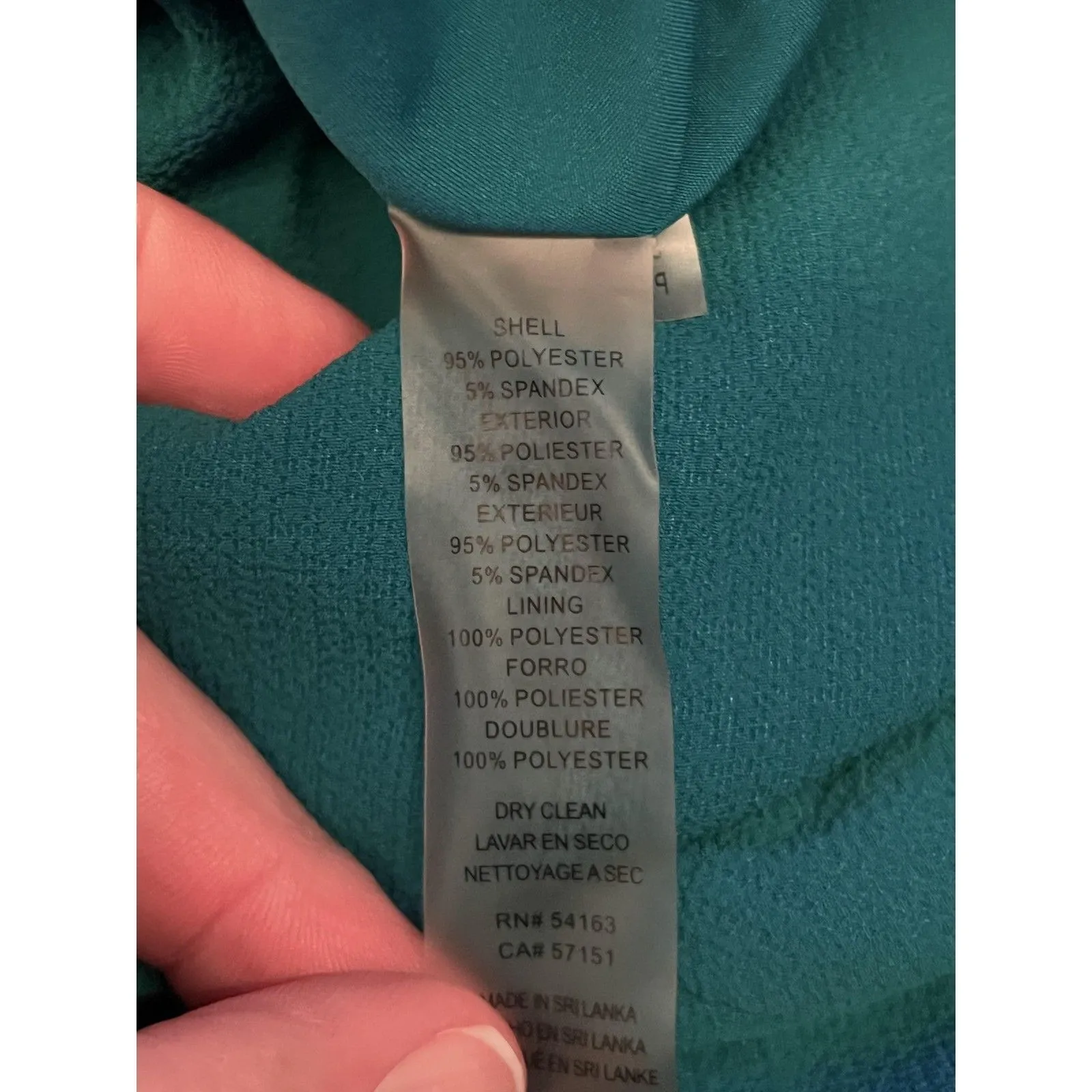 Vince Camuto Dress Womens 6 Blue Off Shoulder 3/4 Sleeve Shift Short Mini - Image 10