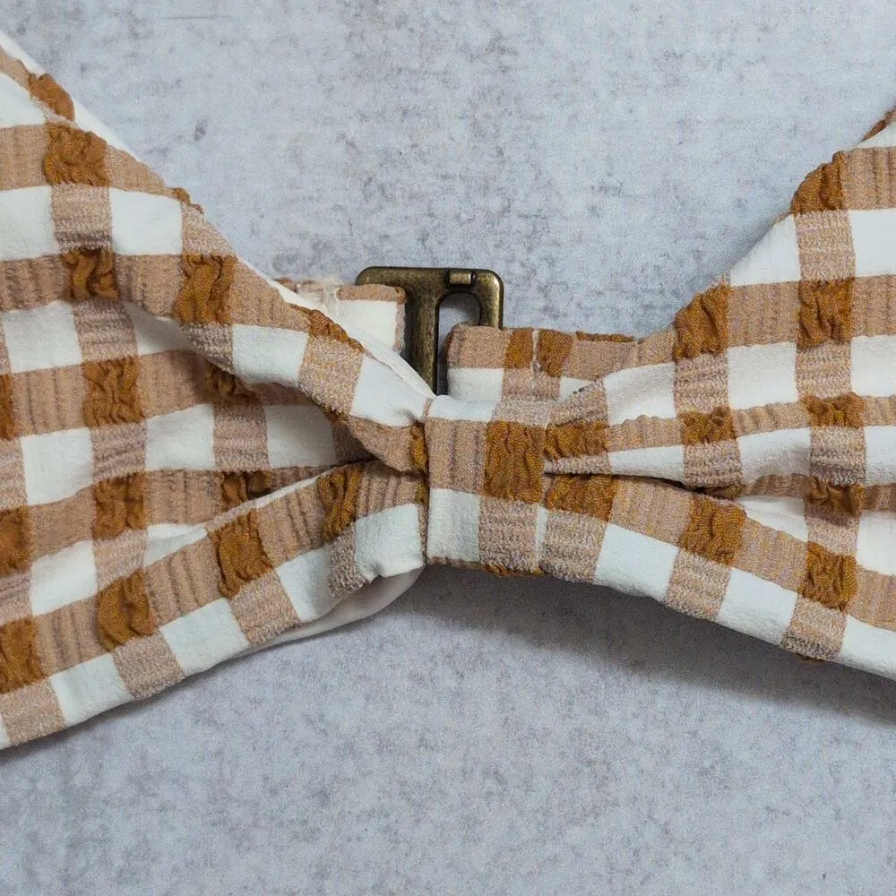 NWT Andie Amor Top Sparrow Gingham Adjustable AT290 Swimsuit Size XL - Image 3