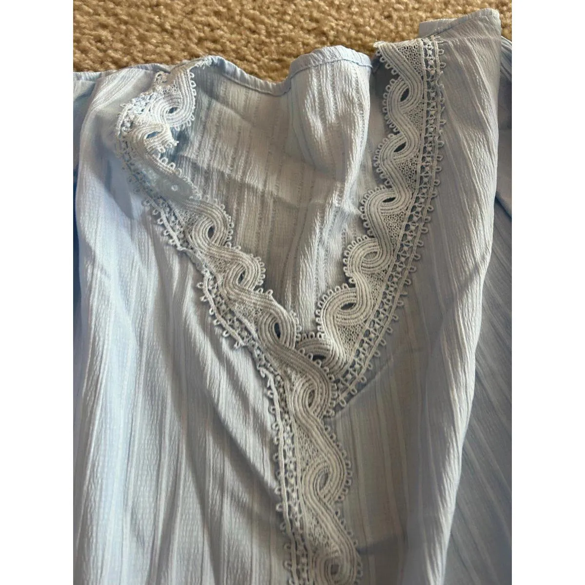 ab6 2xl xxl top shirt short sleeves woman cute Blue - Image 5