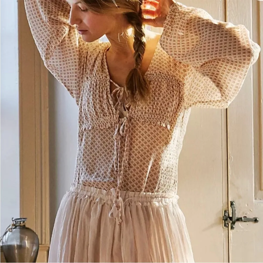 Free People Sunny Meadows Bodysuit Size Small - Image 3