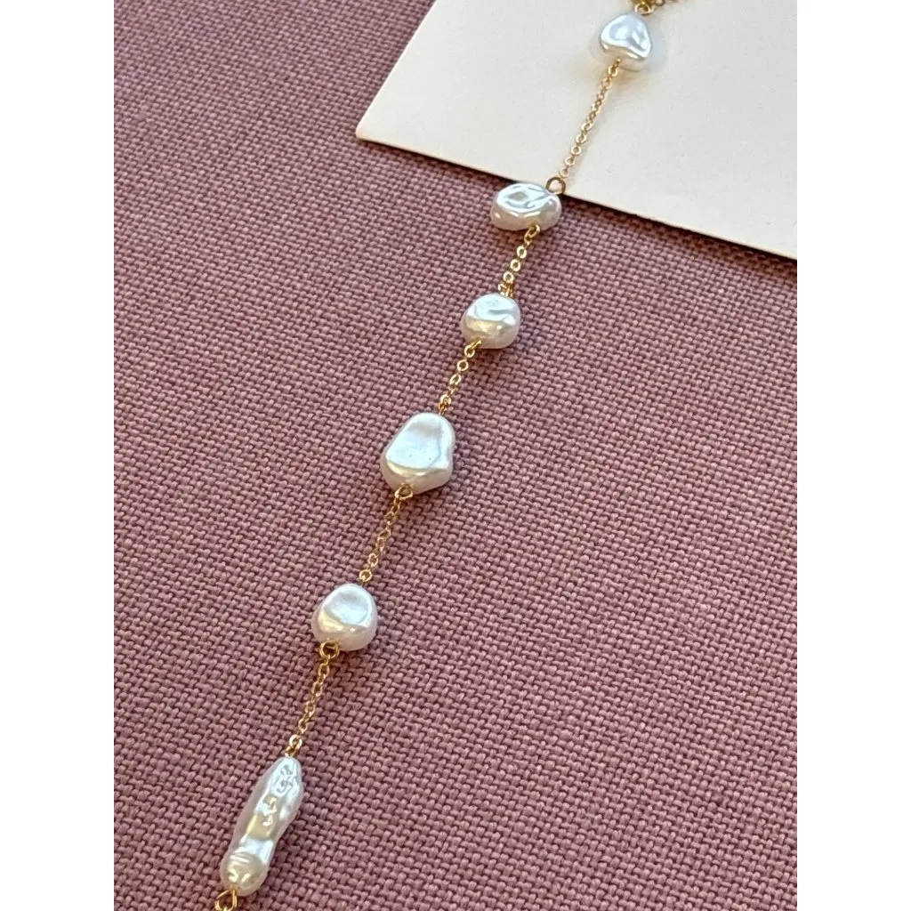 petit moments Set Body Chain in Gold One Size Womens Pearl Jewelry - Image 5