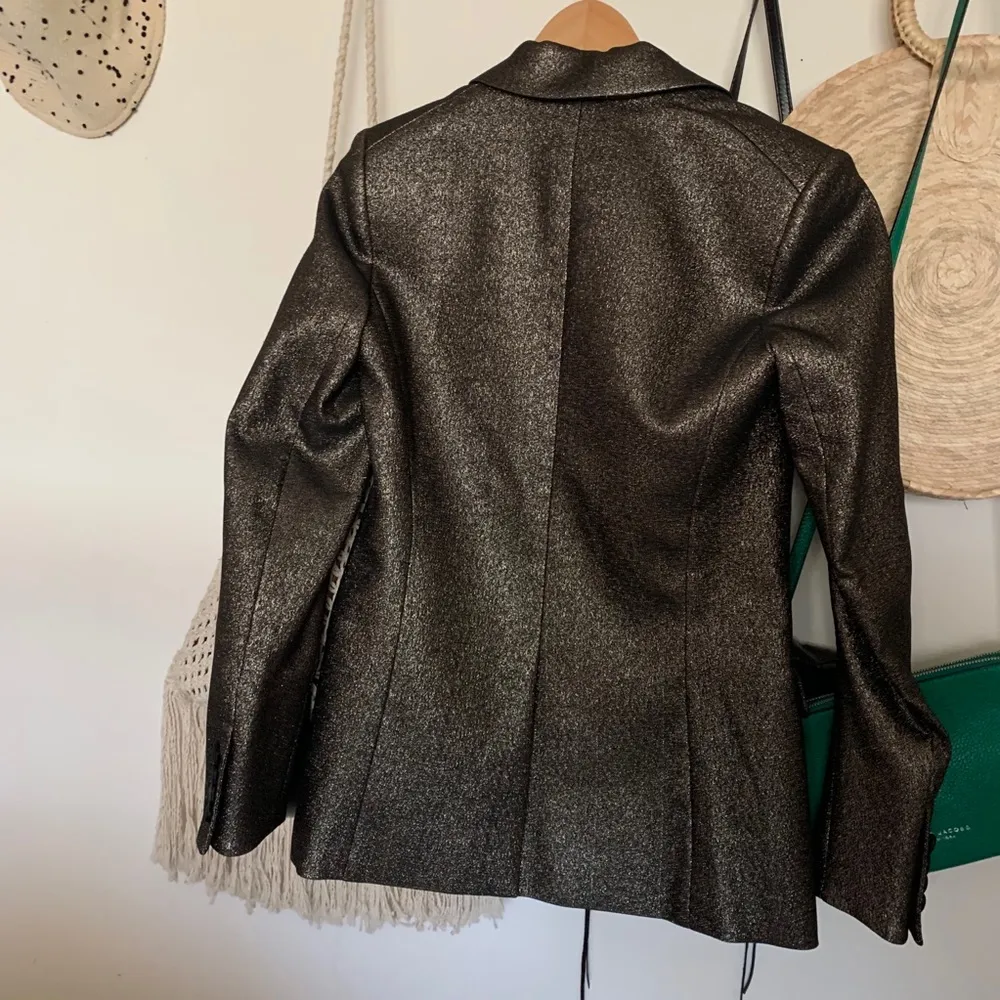 NWT Veronica beard Ashburn Metallic Blazer bronze - Image 96