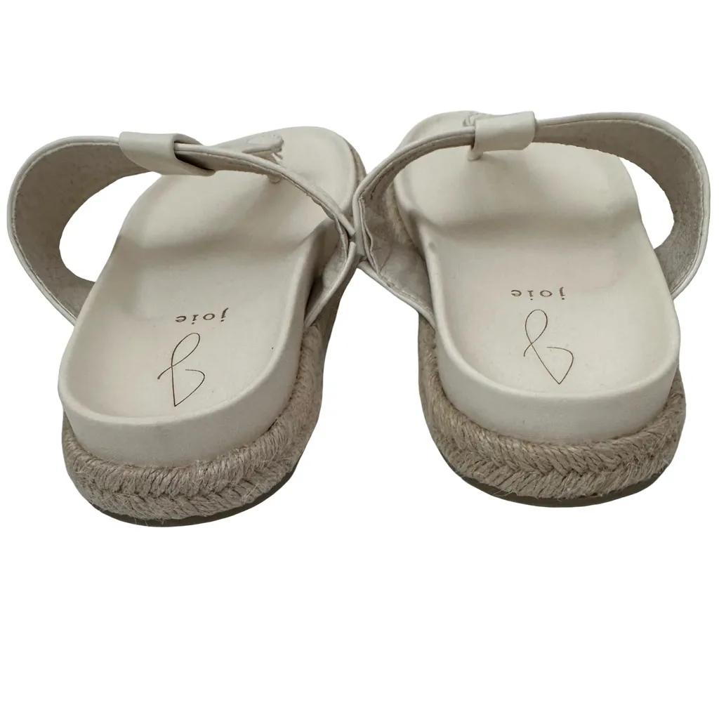 Joie "Nacho" Ivory Bohemian Thong Espadrille Sandals - Image 7