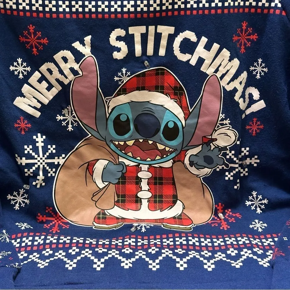 Disney Stitchmas Christmas Sweatshirt M - Image 3