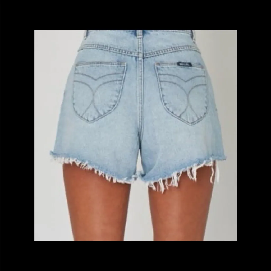 Rolla’s Mirage High Rise Loose Fit Shorts. Size 27” Blue - Image 3