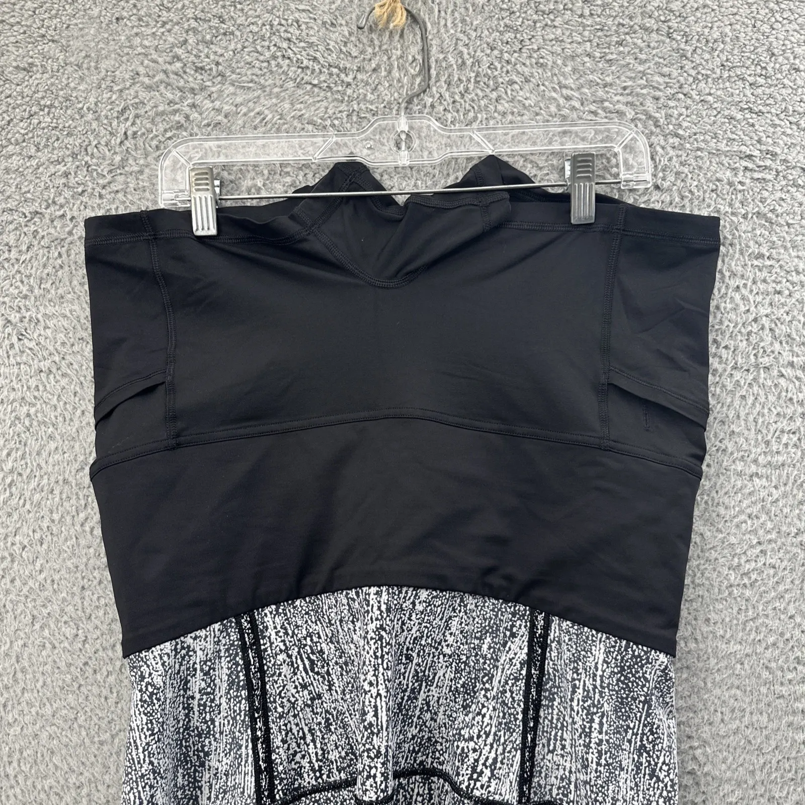 Lululemon Lost In Pace Skirt Skort Air Time White Black Athletic Athleisure W 10 - Image 5