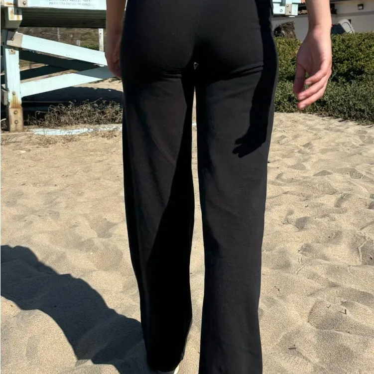 Brandy Melville Black Flare Pants - Image 2