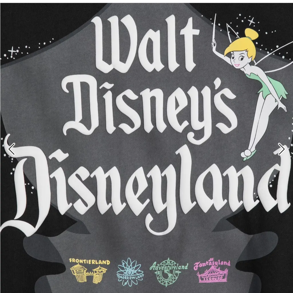 Tinker Bell Disney100 Eras Ladies' Hooded Sweatshirt, Walt Disney's Disneyland - Image 3