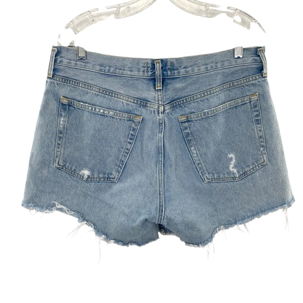 Agolde Parker Long Denim Jean Shorts - Image 4