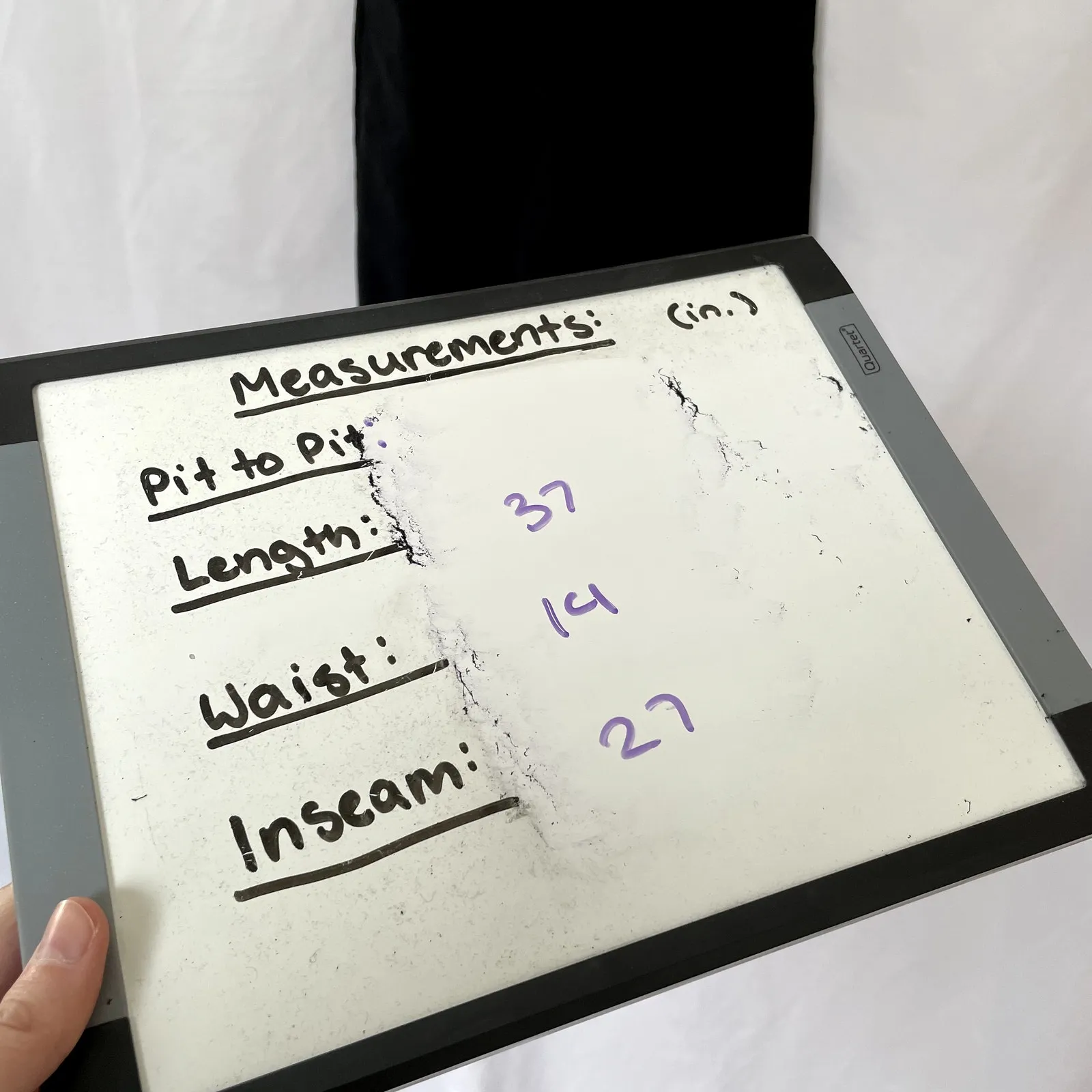 a new day black elastic waist paperbag trousers women's size S rayon pockets - Image 4