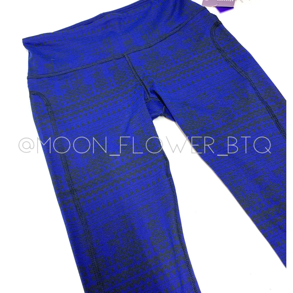 Threads 4 Thought Cobalt Blue High-Waisted Geometric Pattern Leggings - Image 6